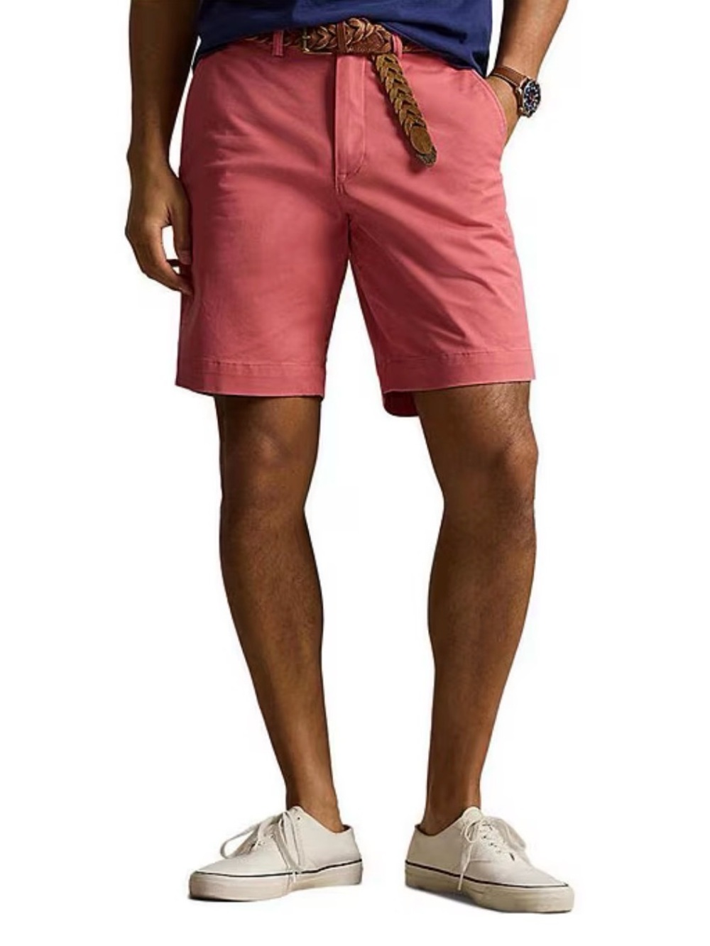 Men’s Polo By Ralph Lauren Salmon Punk  Chino Shorts Size 32 9 Inches Cotton